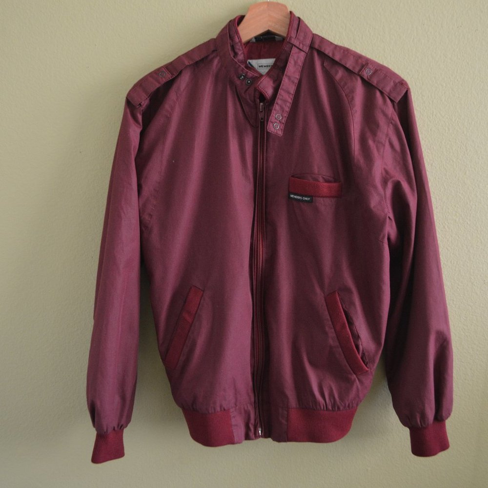Members Only Maroon Jacket